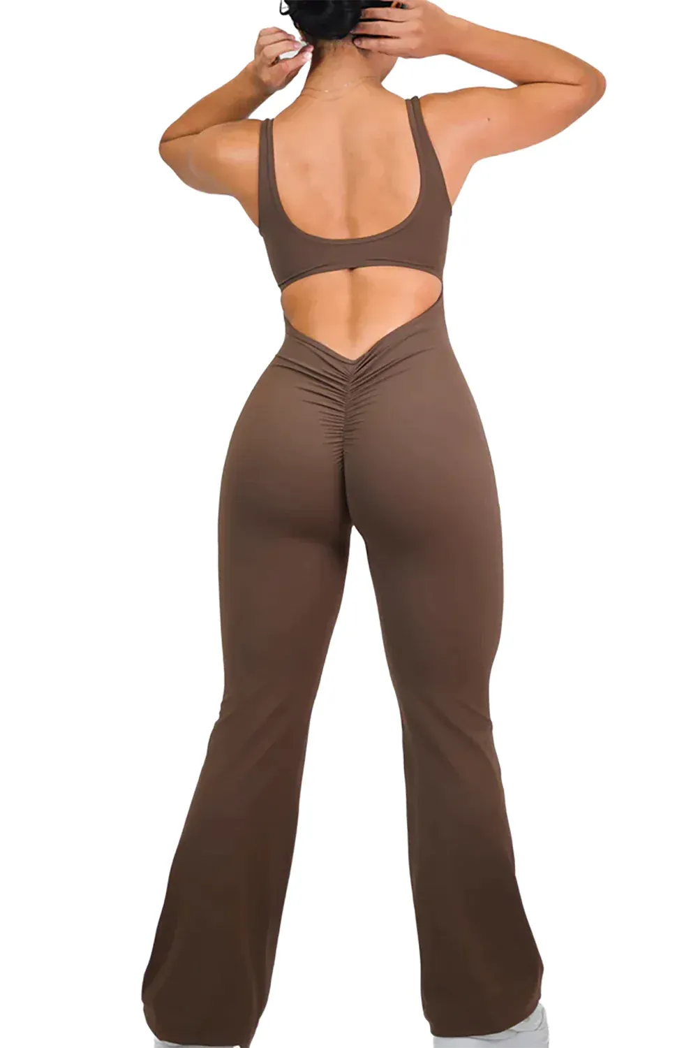 Body Contour Flare Fit Jumpsuit