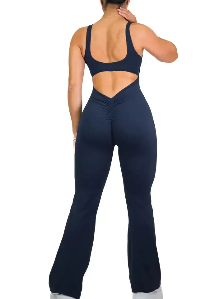 Body Contour Flare Fit Jumpsuit