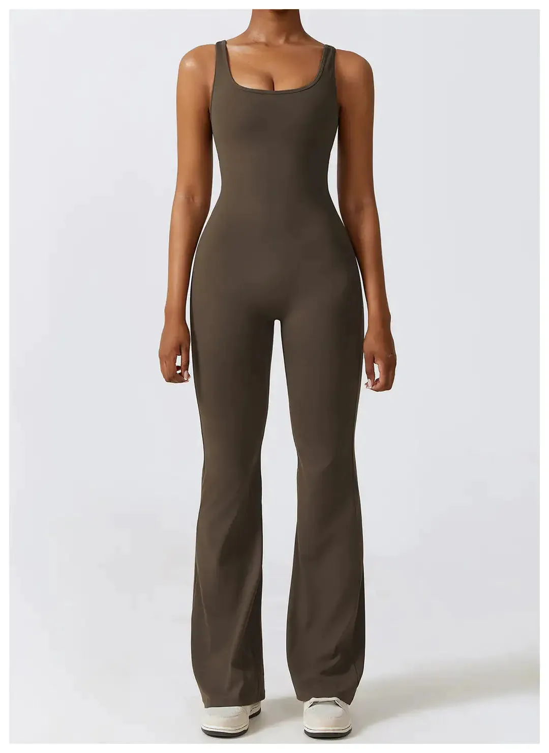 Body Contour Flare Fit Jumpsuit