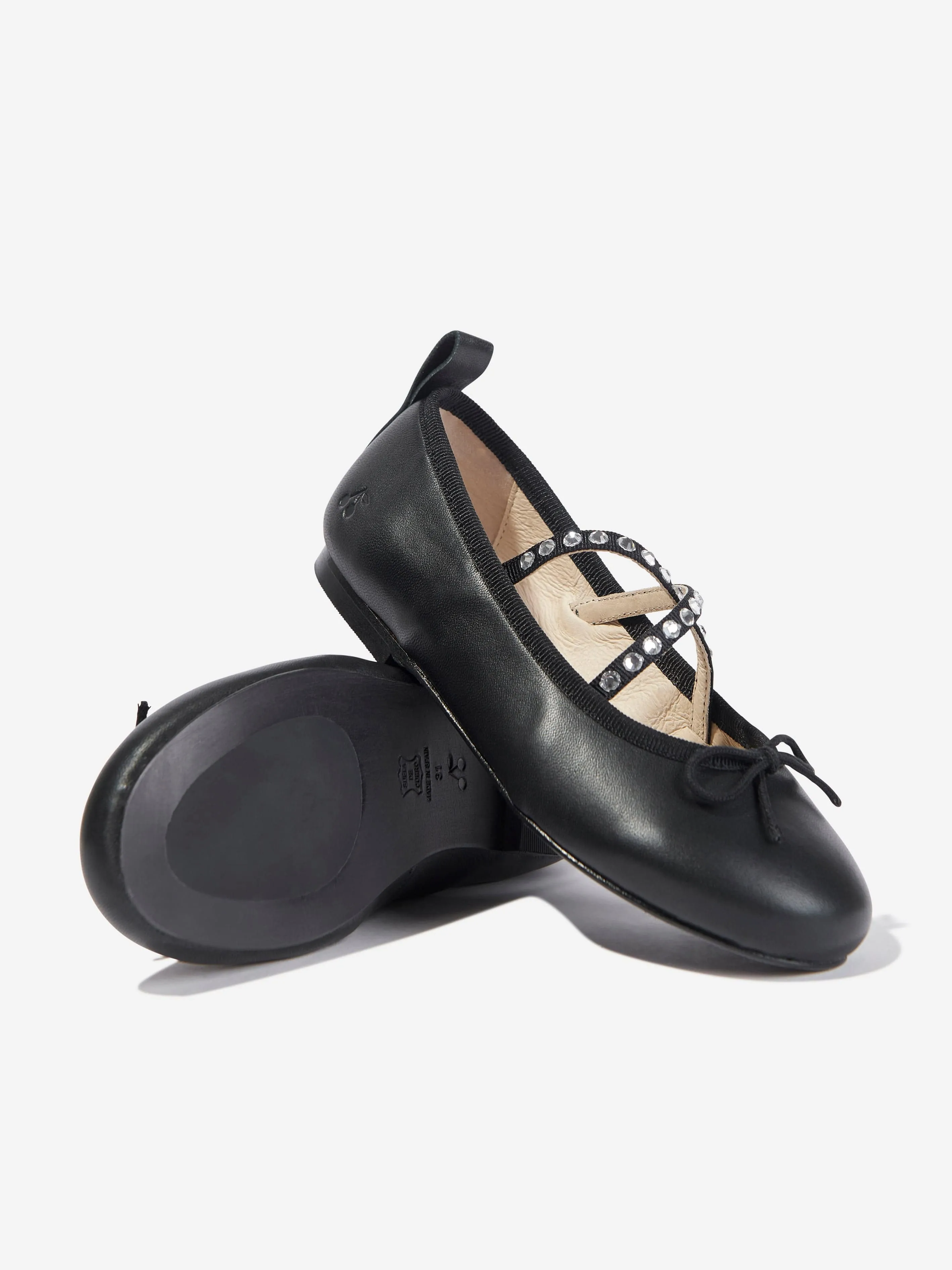 Bonpoint Girls Gae Ballerinas in Black