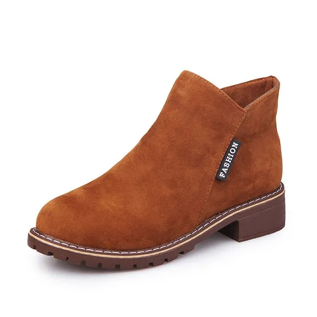 Boots Snow Boots Female Boots Warm Lace Flat