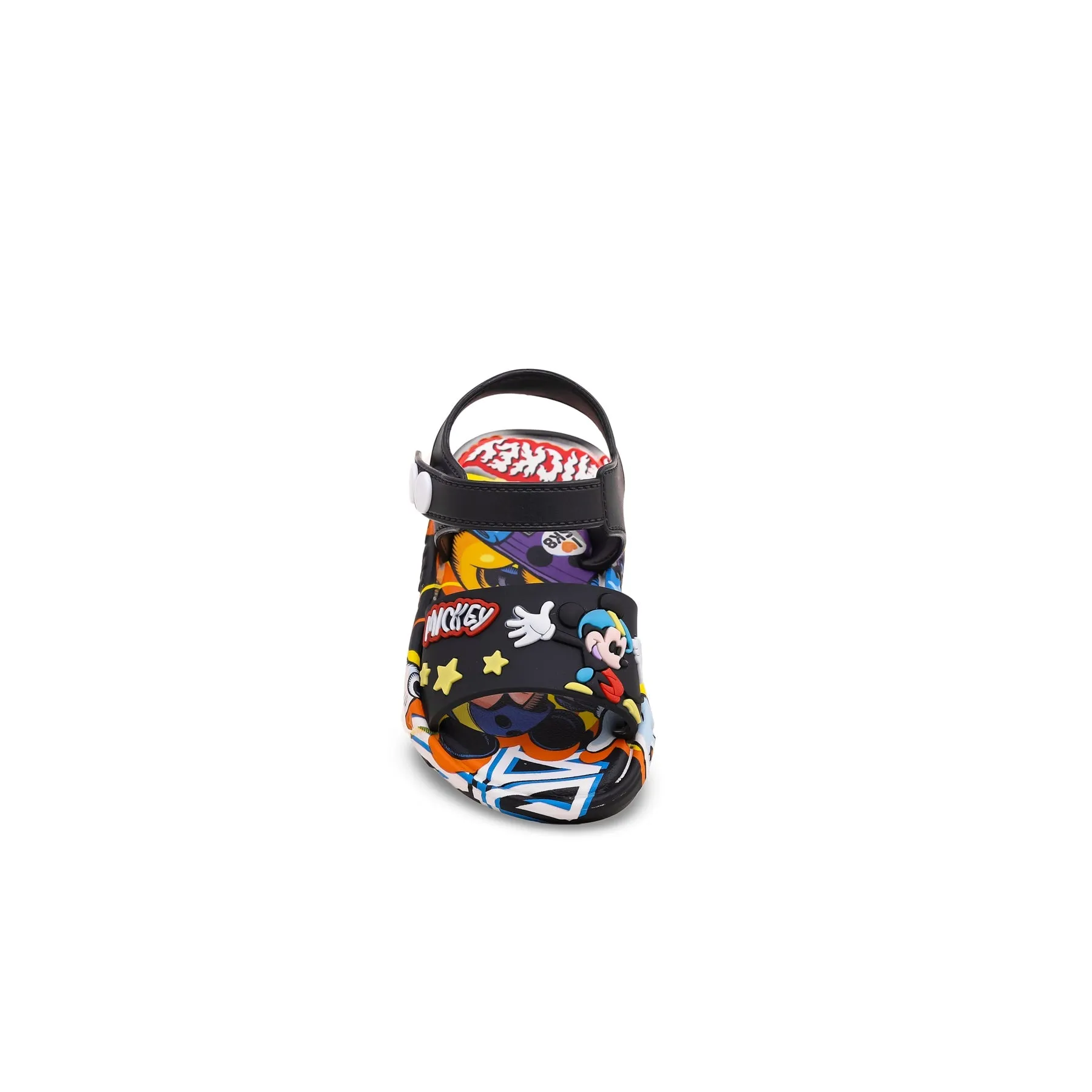 Boys Black Casual Sandal KD9535