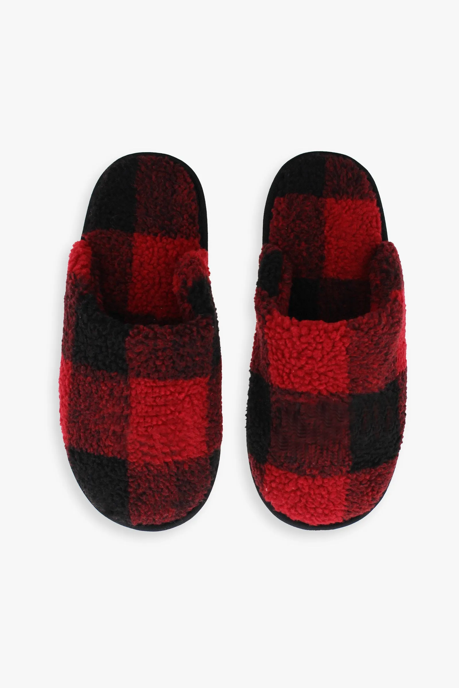 Buffalo Plaid Ladies Cabin Slippers