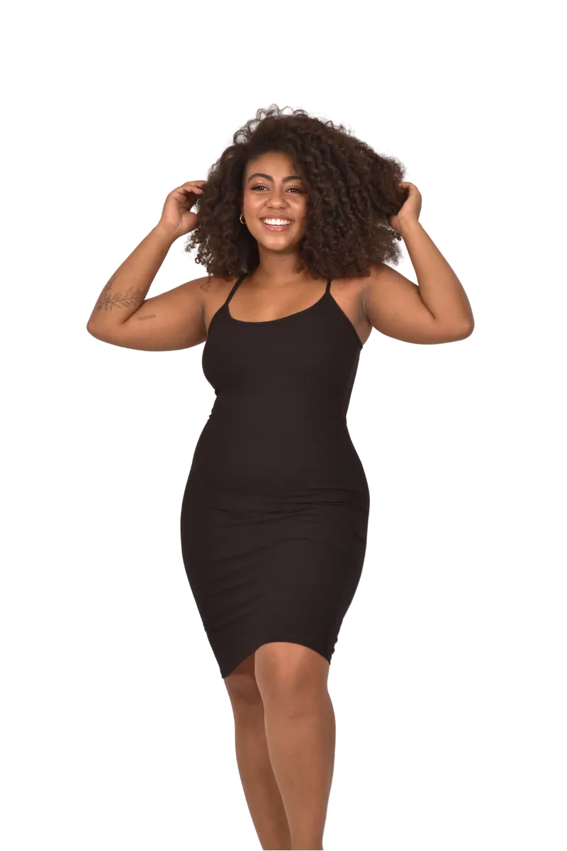 Built-In Shapewear Modal Mini Lounge Dress