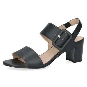 Caprice 9-28306-42 856 Ladies Ocean Navy Leather Touch Fastening Sandals