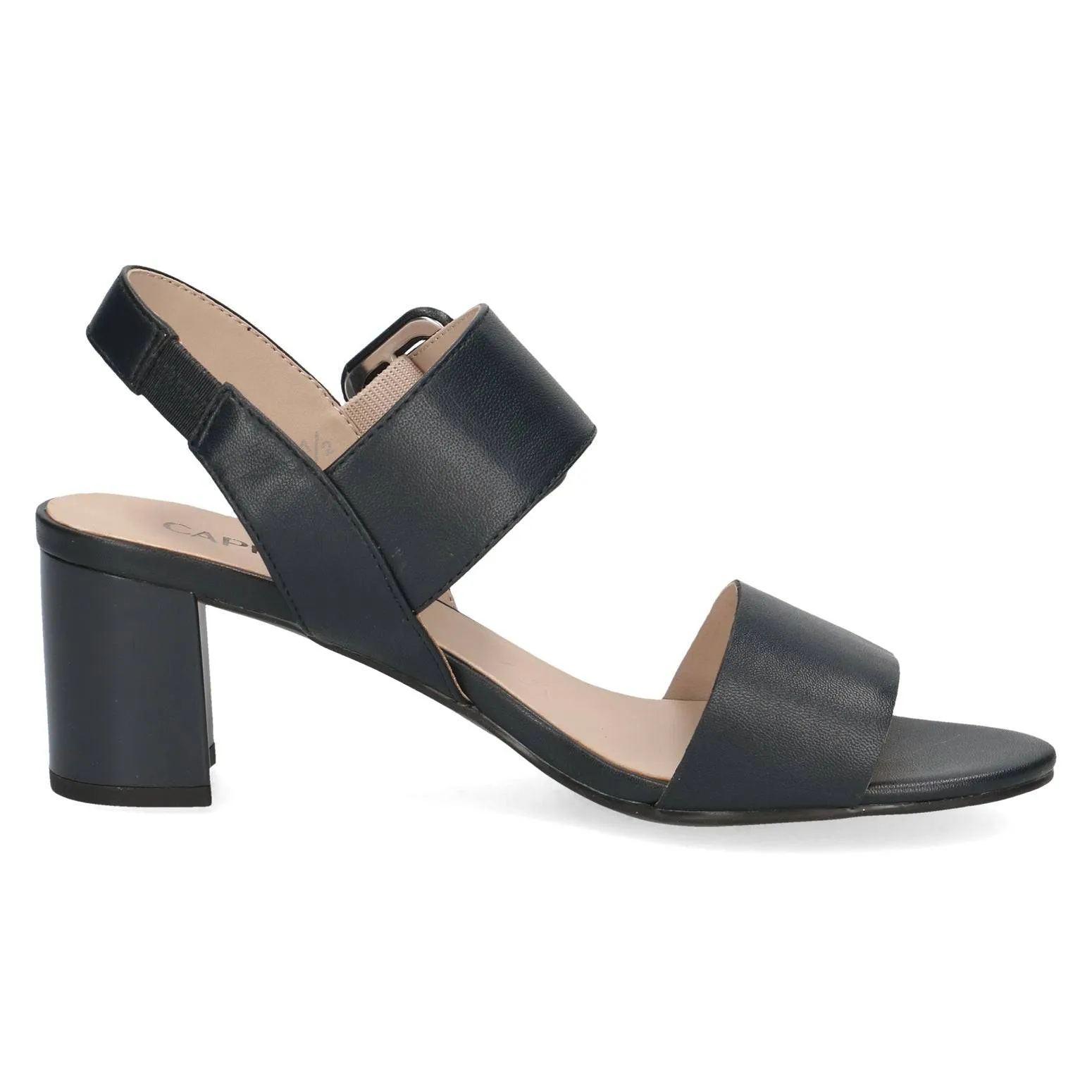 Caprice 9-28306-42 856 Ladies Ocean Navy Leather Touch Fastening Sandals
