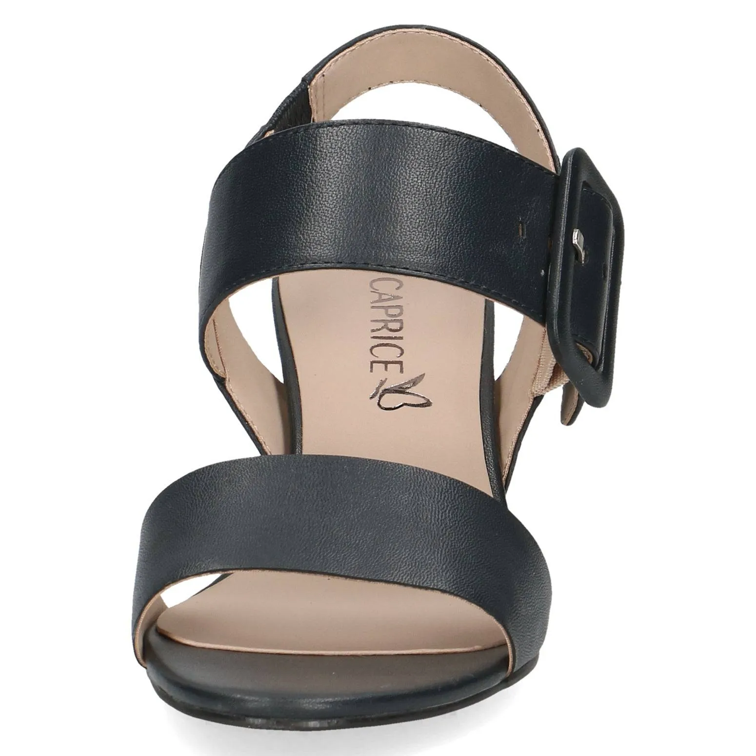 Caprice 9-28306-42 856 Ladies Ocean Navy Leather Touch Fastening Sandals
