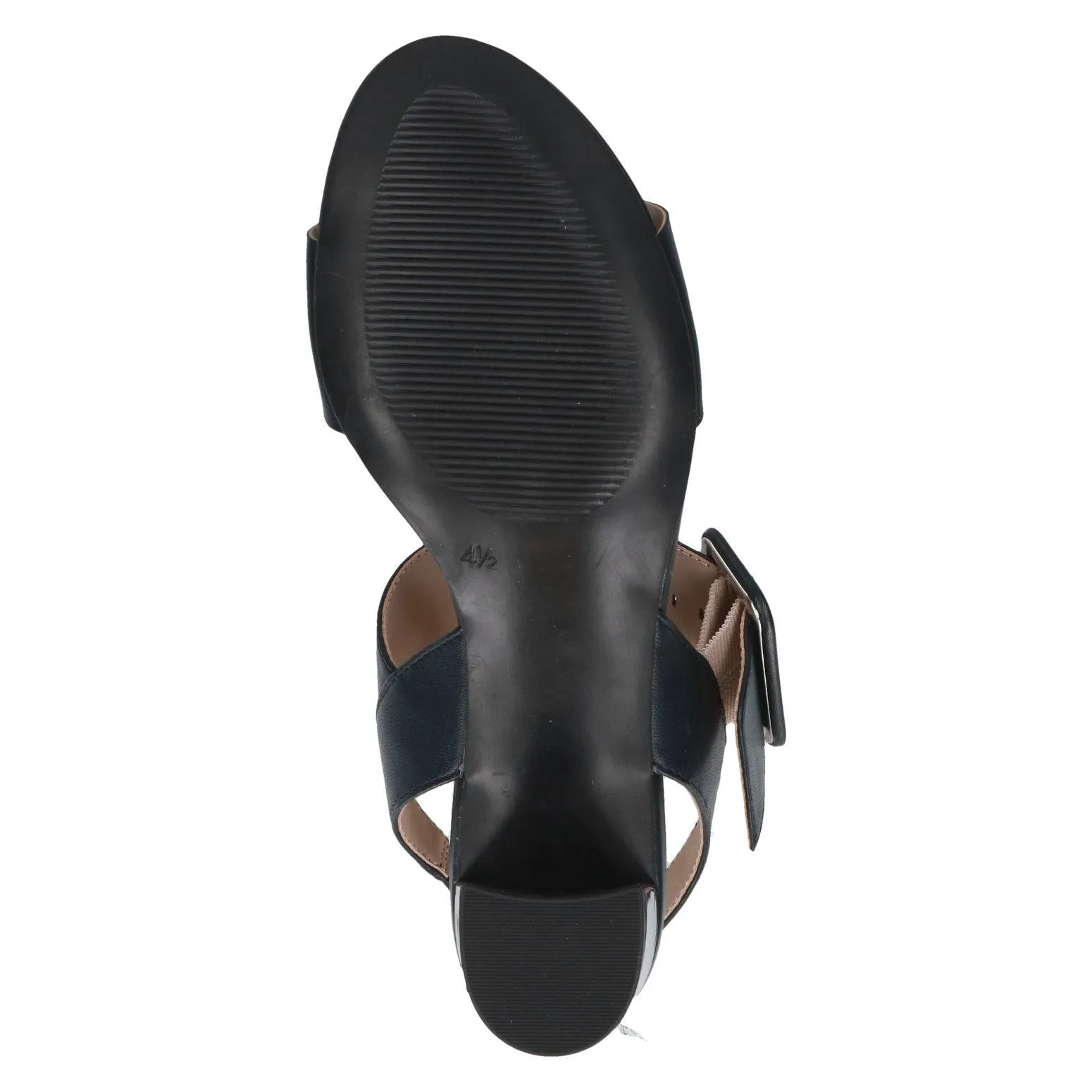 Caprice 9-28306-42 856 Ladies Ocean Navy Leather Touch Fastening Sandals