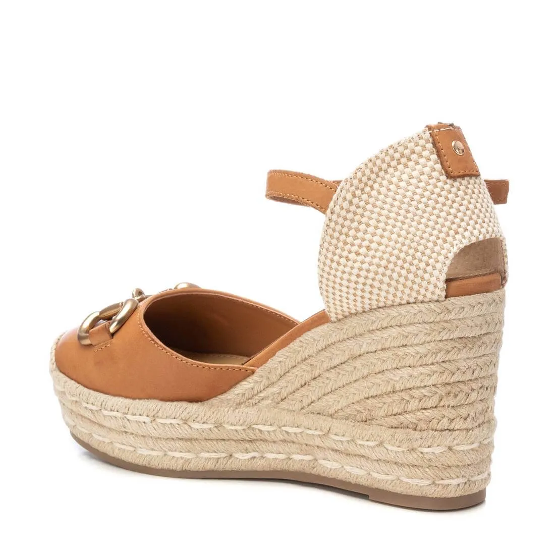 Carmela Tan Leather Espadrille Wedges