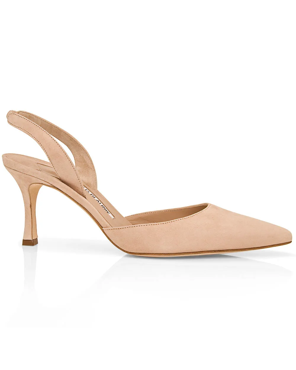 Carolyne Nude Suede Slingback Pump