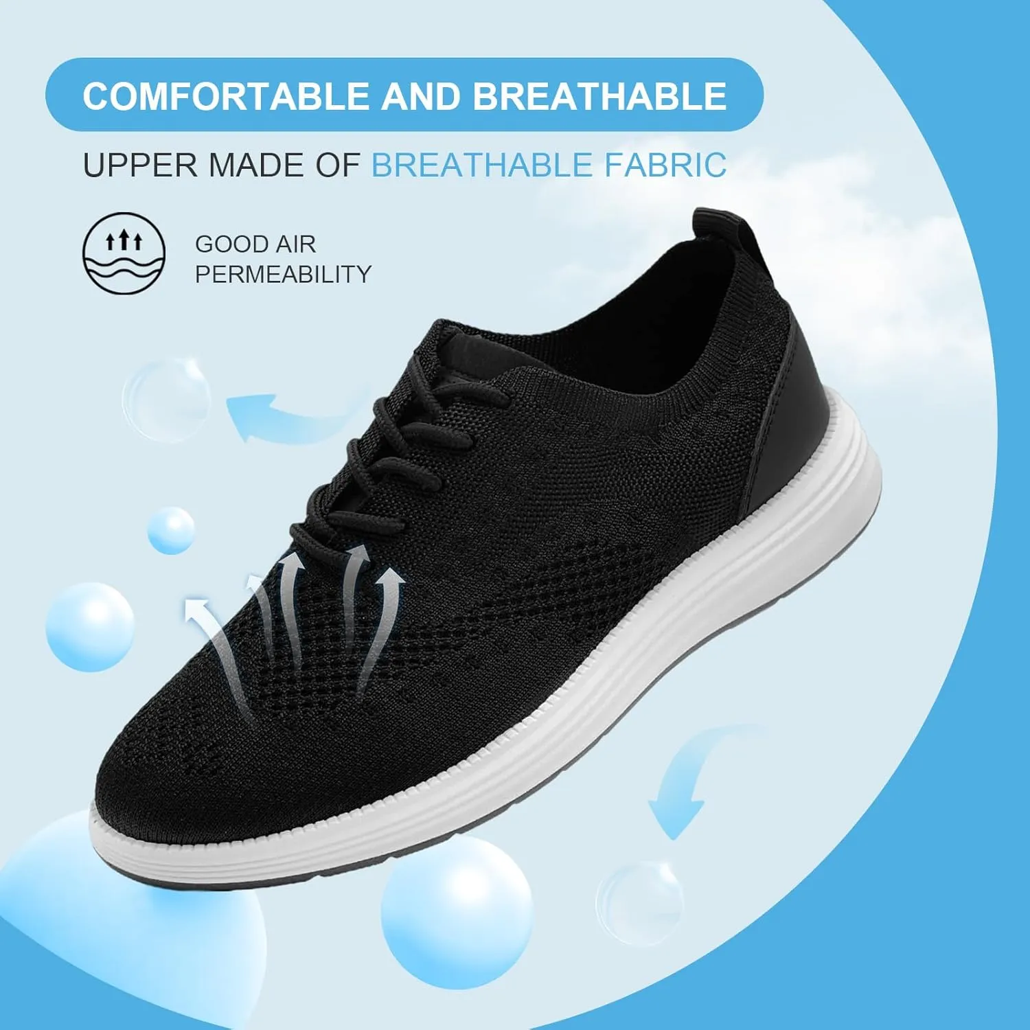 Casual Dress Shoes for Men Business Oxfords Fashion Sneakers Comfortable Loafers Mens Walking Shoes