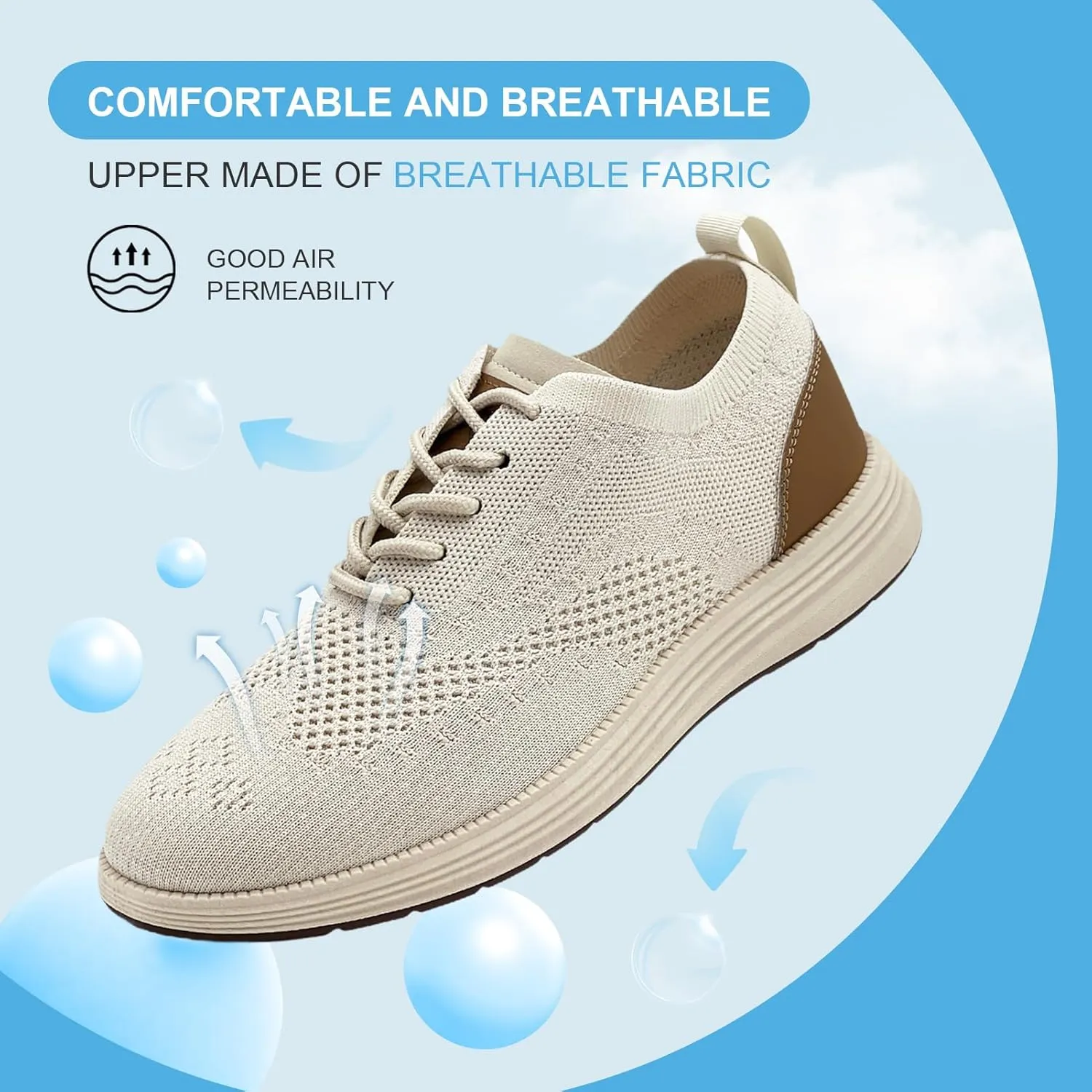 Casual Dress Shoes for Men Business Oxfords Fashion Sneakers Comfortable Loafers Mens Walking Shoes