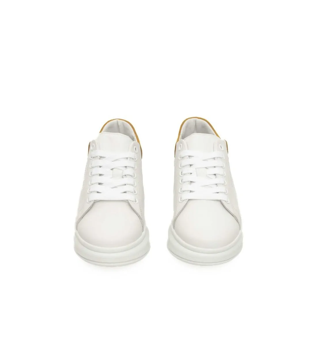 Cerruti 1881 Witte Leren Dames Sneakers met Platform