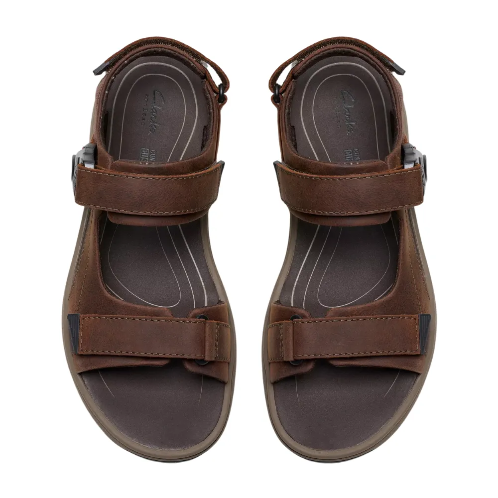 Clarks Saltway Trail Light Tan Leather Sandal (Men's)