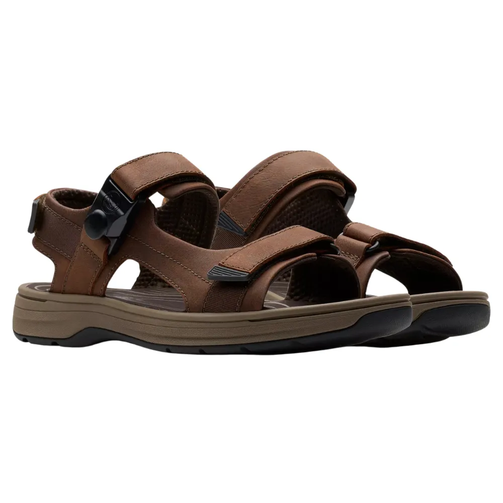 Clarks Saltway Trail Light Tan Leather Sandal (Men's)