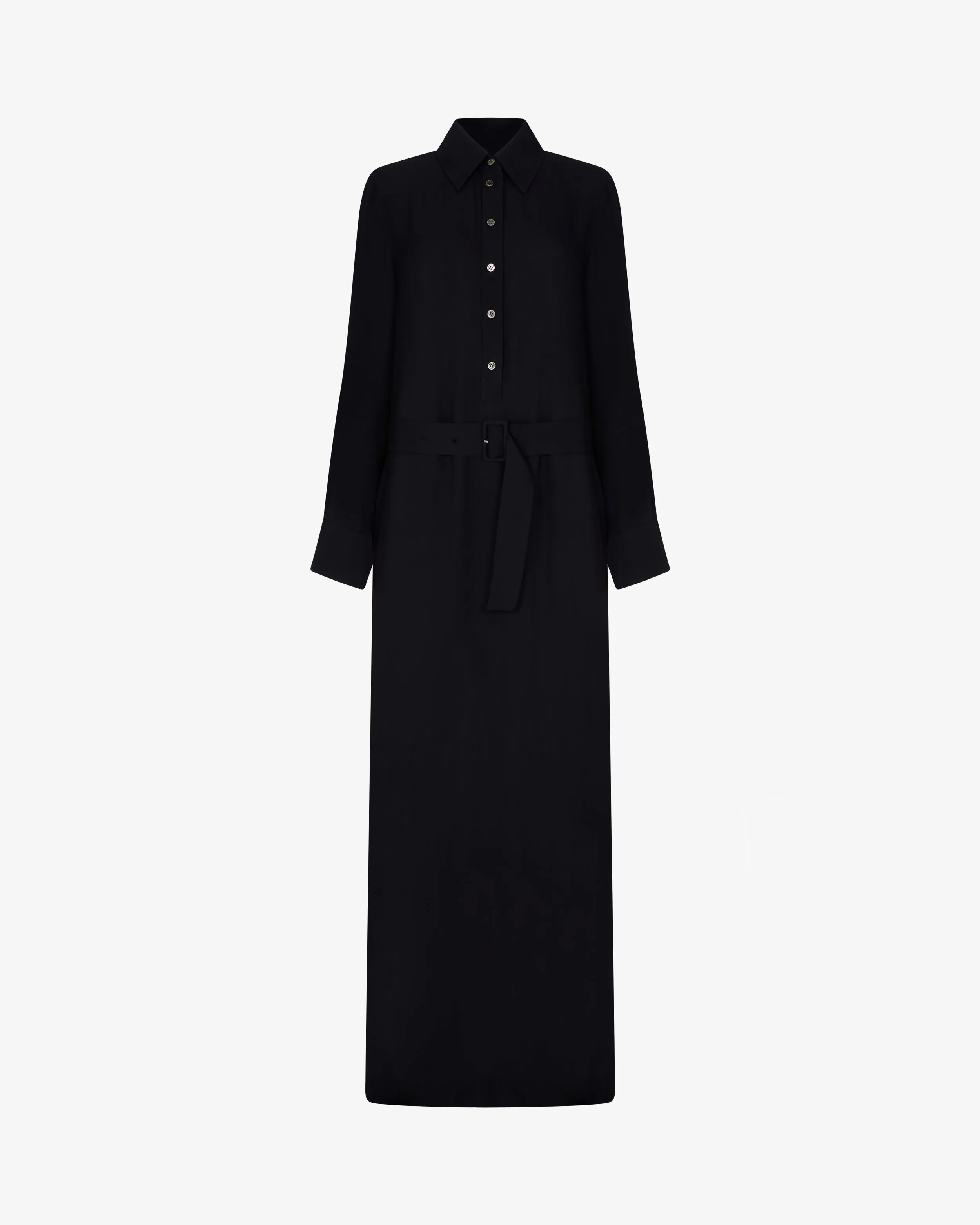 Classic Shirt Dress - Black