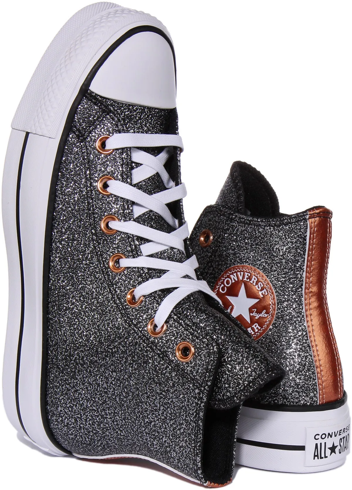 Converse All Star Lift A01301C In Black White