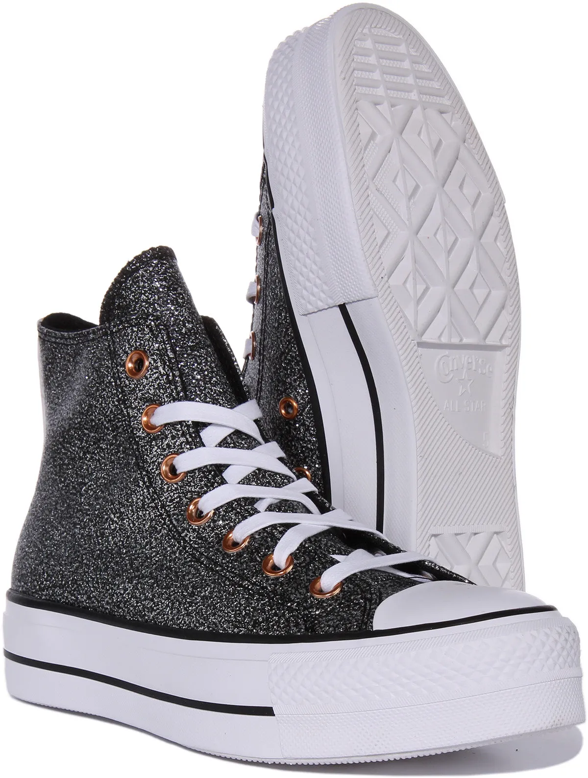 Converse All Star Lift A01301C In Black White