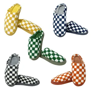 Corduroy Check Slippers