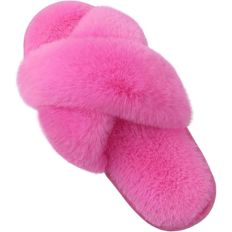 Cozy Cross Strap Indoor Slippers For Women