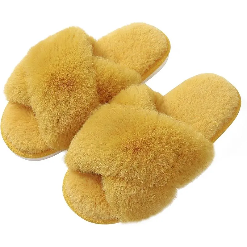 Cozy Cross Strap Indoor Slippers For Women