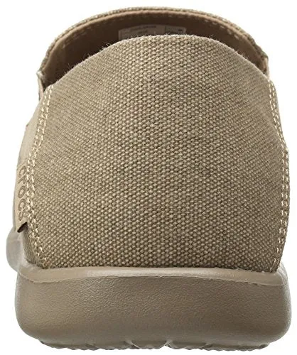 crocs Men's Santa Cruz 2 Luxe M Slip-On Loafer, Khaki/Khaki, 10 M US