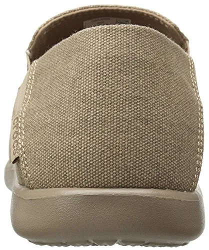 crocs Men's Santa Cruz 2 Luxe M Slip-On Loafer, Khaki/Khaki, 11 M US