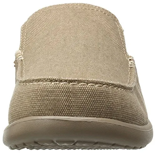 crocs Men's Santa Cruz 2 Luxe M Slip-On Loafer, Khaki/Khaki, 11 M US