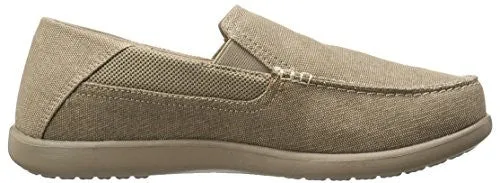 crocs Men's Santa Cruz 2 Luxe M Slip-On Loafer, Khaki/Khaki, 11 M US