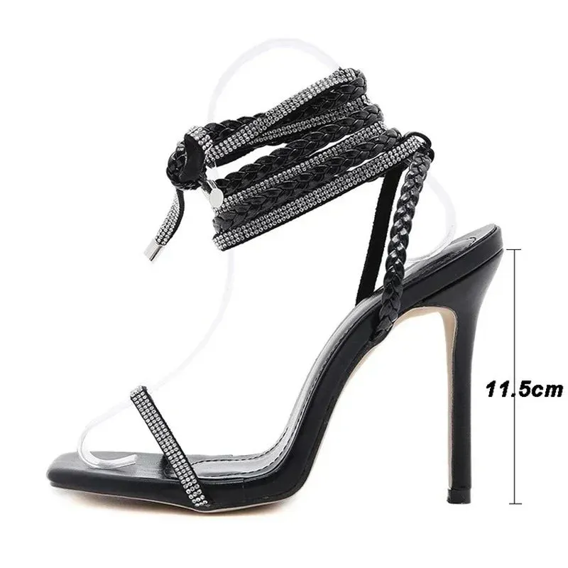 Crystal Gladiator Sandals
