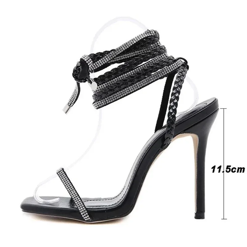 Crystal Gladiator Sandals