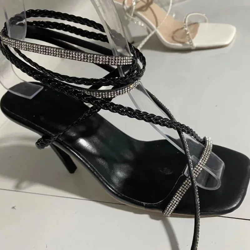 Crystal Gladiator Sandals