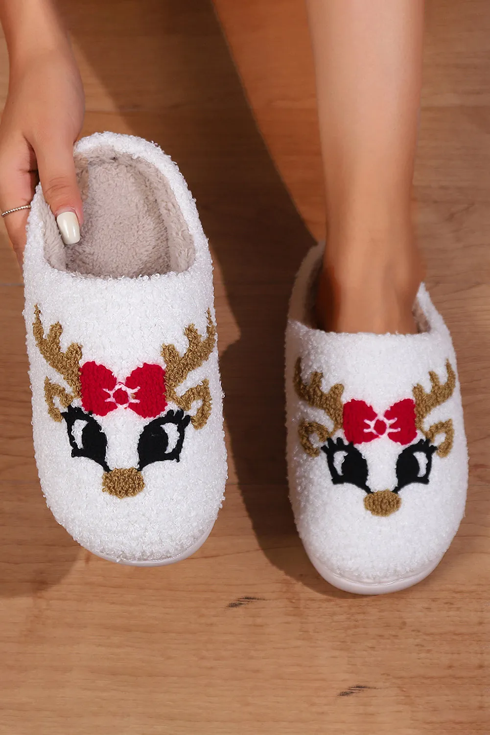 CUPID THE REINDEER SLIPPERS