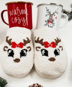 CUPID THE REINDEER SLIPPERS