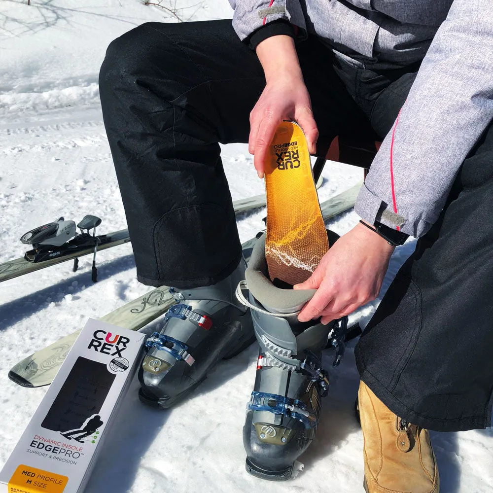 CURREX® EDGEPRO™ Insoles | Skate & Ski Boot Insoles for Snowboarding, Hockey & Winter Sports
