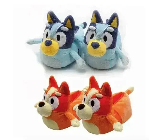 Cute Bluey & Bingo Plush Sandals