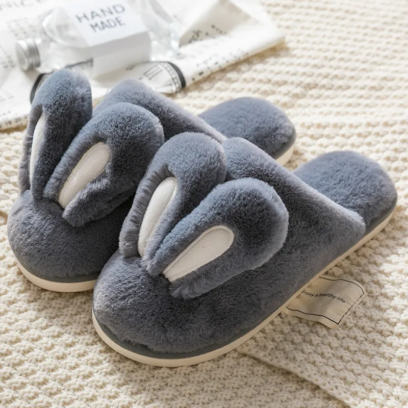 Cute Bunny Rabbit Ears Comfortable Indoor Slippers Cozy & Warm