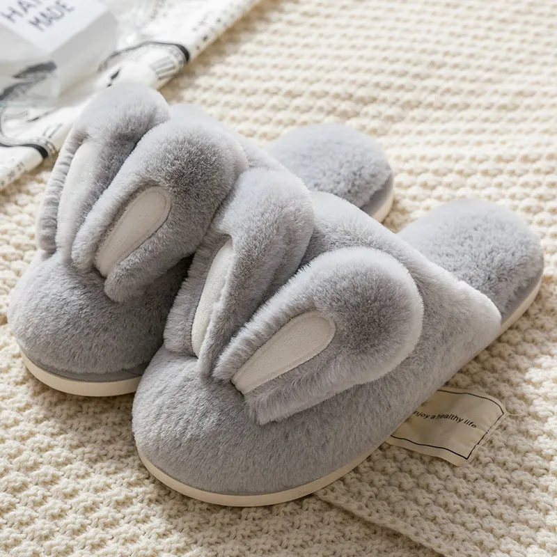 Cute Bunny Rabbit Ears Comfortable Indoor Slippers Cozy & Warm