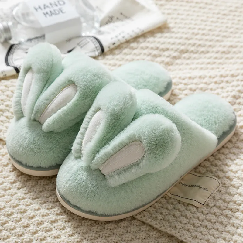 Cute Bunny Rabbit Ears Comfortable Indoor Slippers Cozy & Warm