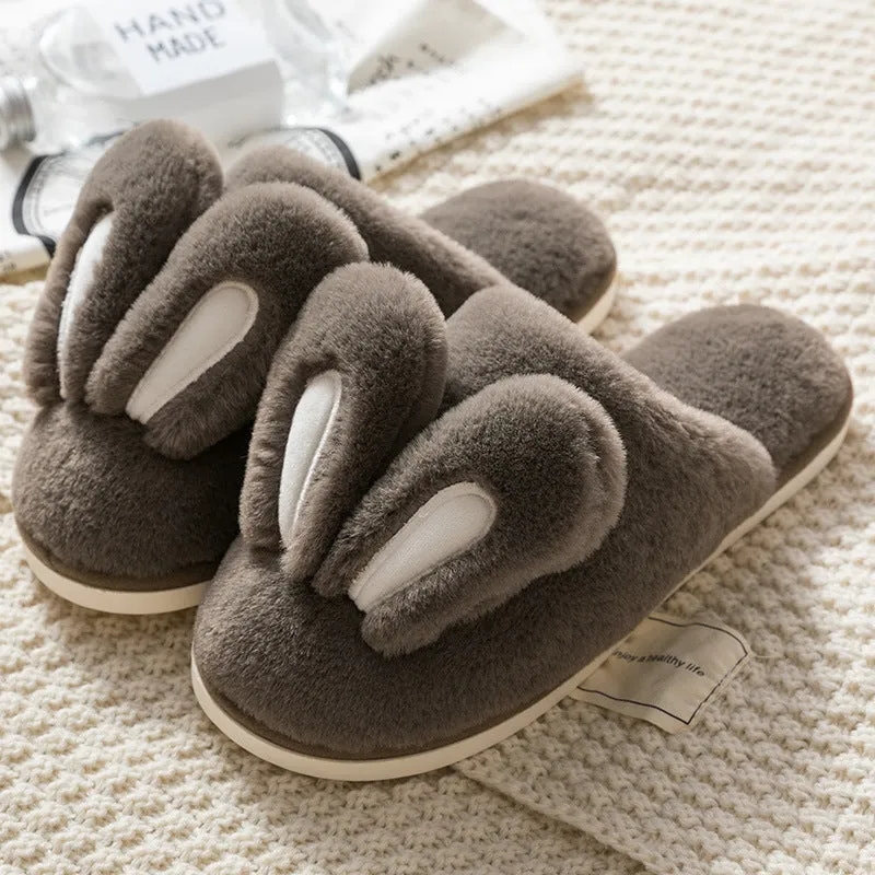 Cute Bunny Rabbit Ears Comfortable Indoor Slippers Cozy & Warm