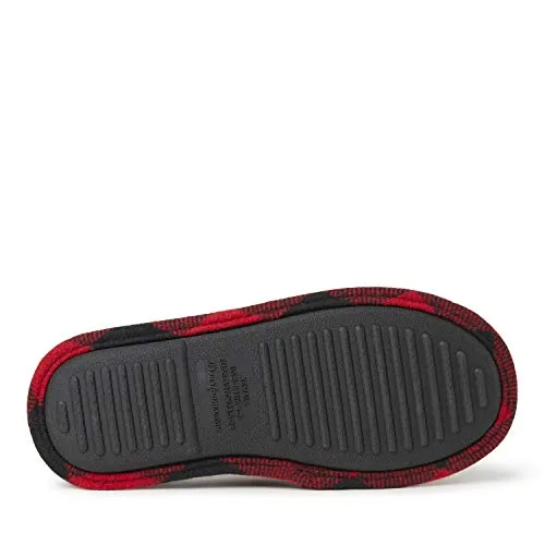 Dearfoams Women's Mama Bear Slipper, Buffalo Plaid, Medium