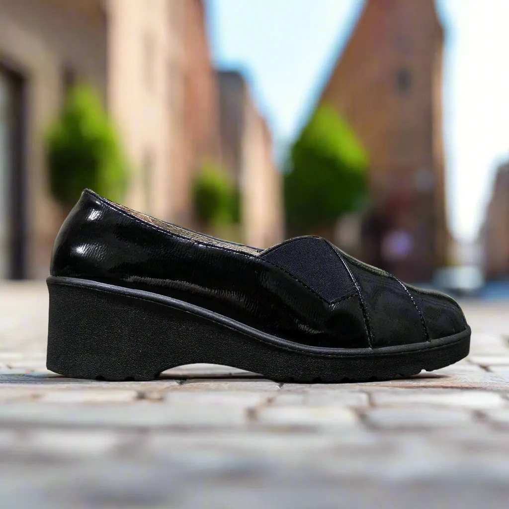 Dunnes Stores Comfort Bliss Black Slip-On Shoes Size UK 5 / EU 38 / US 7