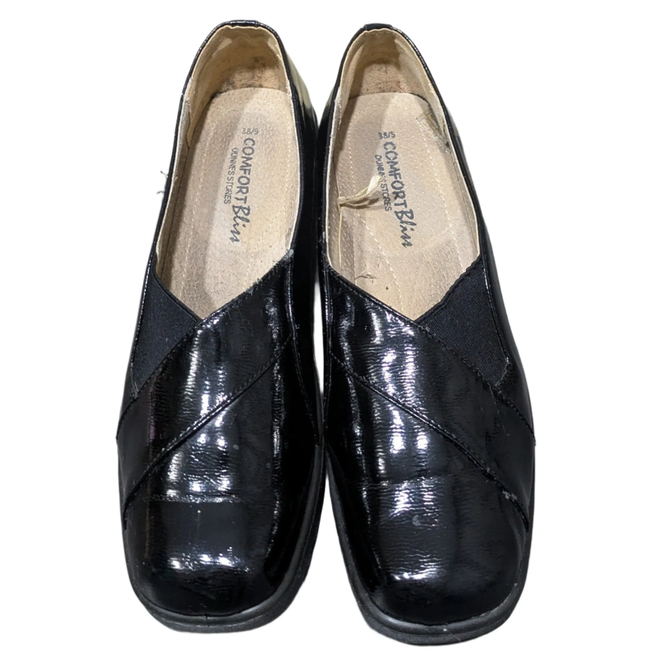 Dunnes Stores Comfort Bliss Black Slip-On Shoes Size UK 5 / EU 38 / US 7
