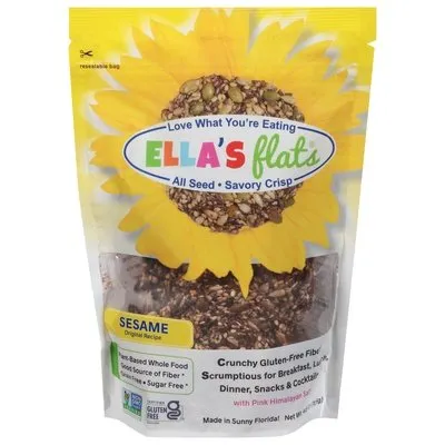 Ellas Flats Sesame 6/4.8 Oz [UNFI #80163]