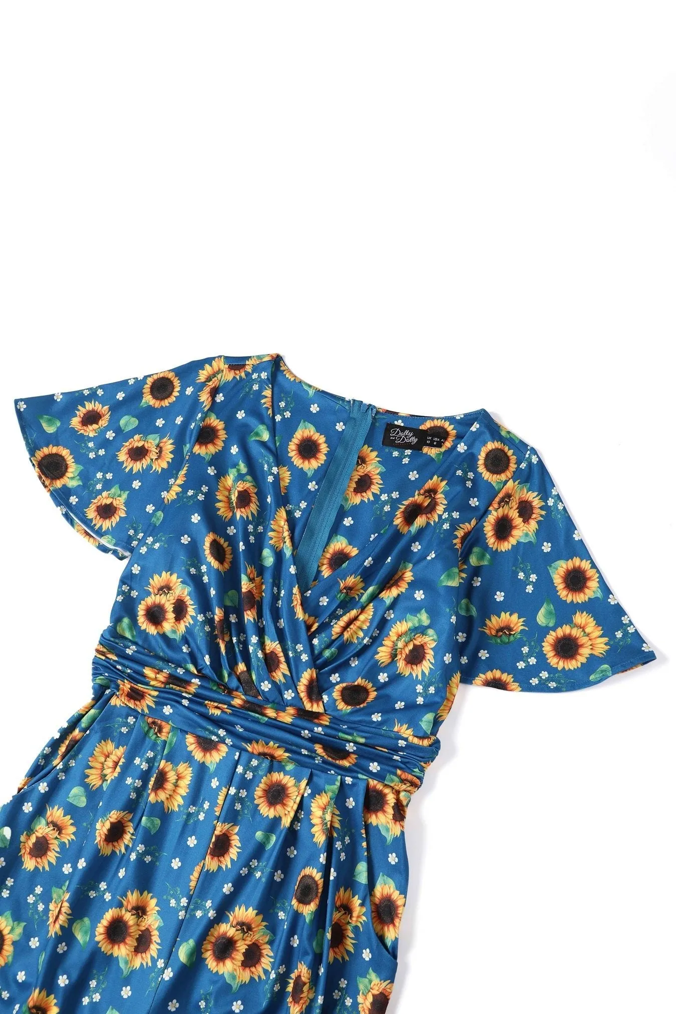 Esther Blue Sunflower Jumpsuit