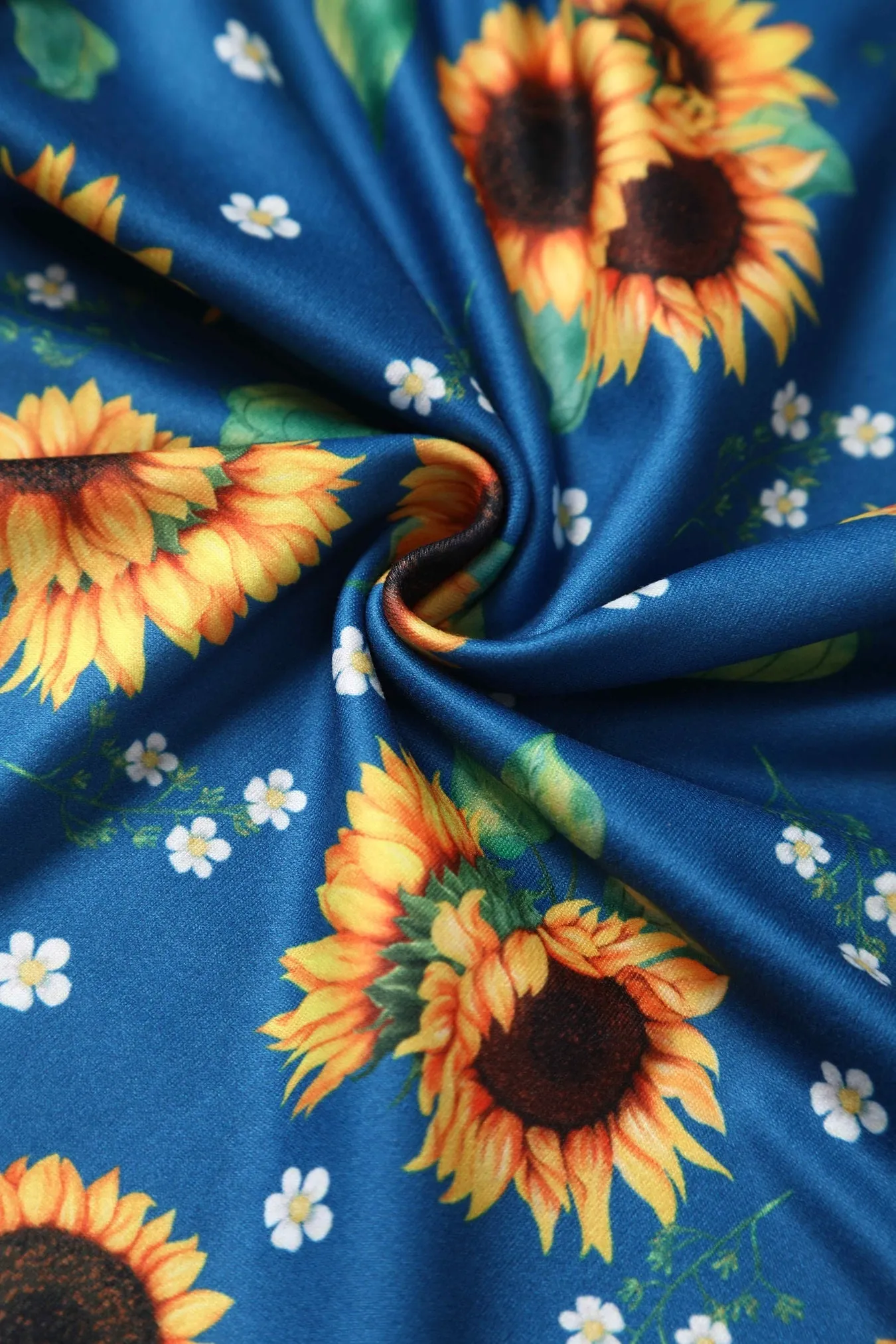 Esther Blue Sunflower Jumpsuit