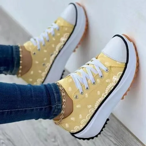 Fashion Pattern Canvas Sneakers | CozyCouture®