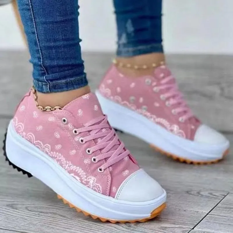 Fashion Pattern Canvas Sneakers | CozyCouture®