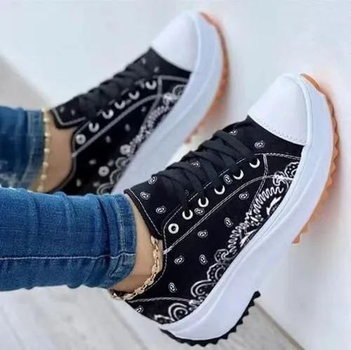 Fashion Pattern Canvas Sneakers | CozyCouture®