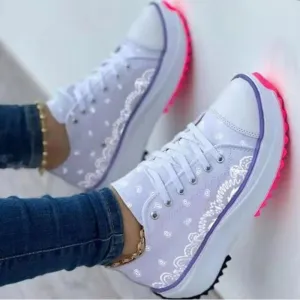 Fashion Pattern Canvas Sneakers | CozyCouture®